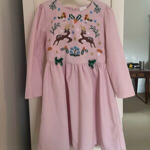 Pink CCMOM Holiday Cord Dress in like new condition